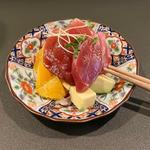 鮪とアボガドの和え物(Okinawa Restaurant 季々)
