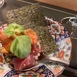鮪と雲丹の海苔巻き(Okinawa Restaurant 季々)