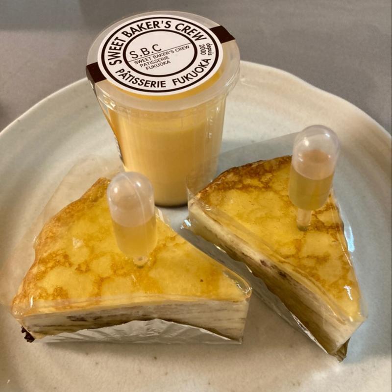 プリン&ミルクレープ(PATISSERIE S.B.C)