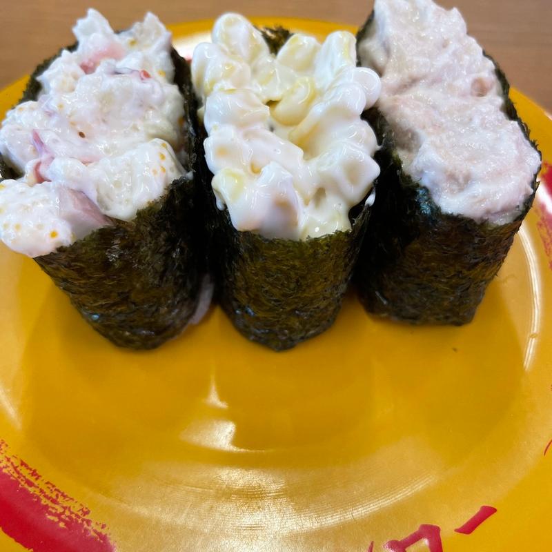 サラダ軍艦3貫盛り(スシロー 多治見店 )