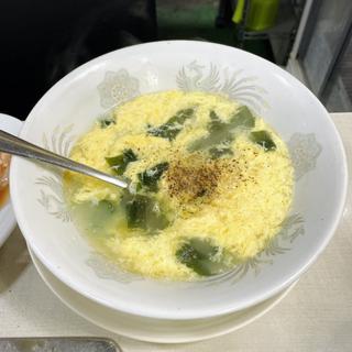 ワカメ玉子スープ(焼肉 龍園)