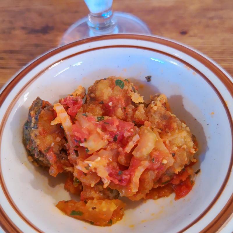 イワシとセロリのトマト煮(フェニコッテロ クワトロ)