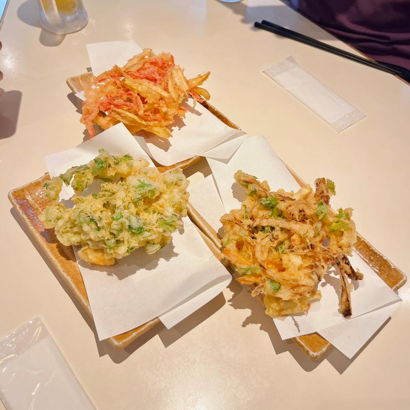 かきあげ各種(手打うどん 長谷沼)