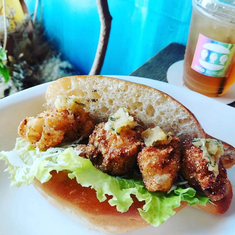 あんこうの唐揚げ おろしポン酢添え(toto BURGER)