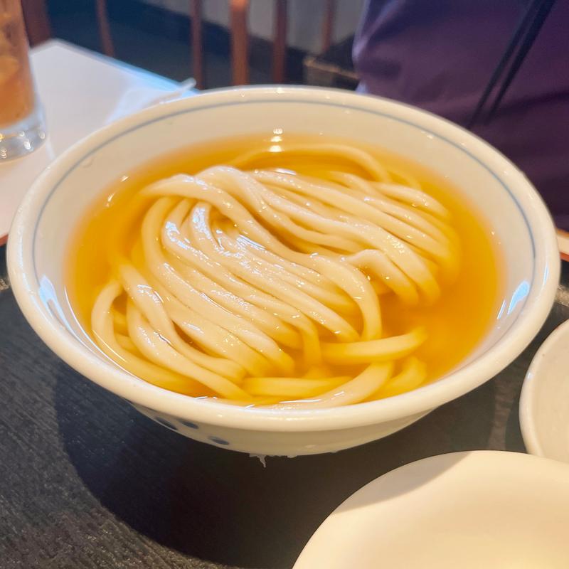 かけうどん(冷)　小(手打うどん 長谷沼)