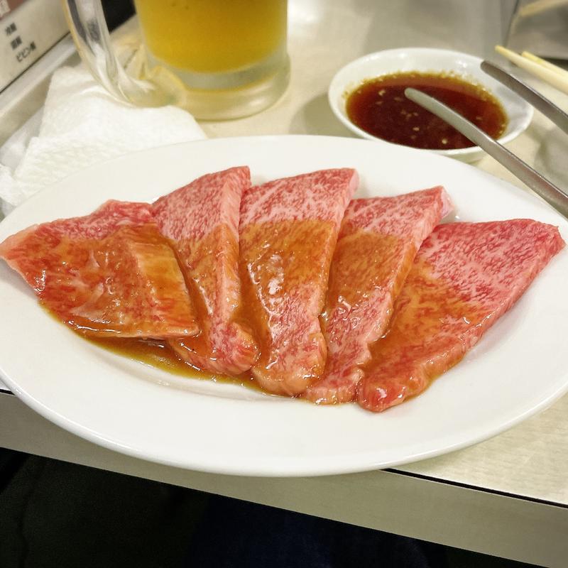 上カルビ 前沢牛(焼肉 龍園)