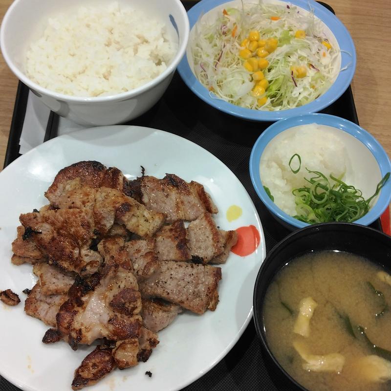 鬼おろし肉厚豚焼肉定食4枚盛(松屋 仙台南町通り店 )
