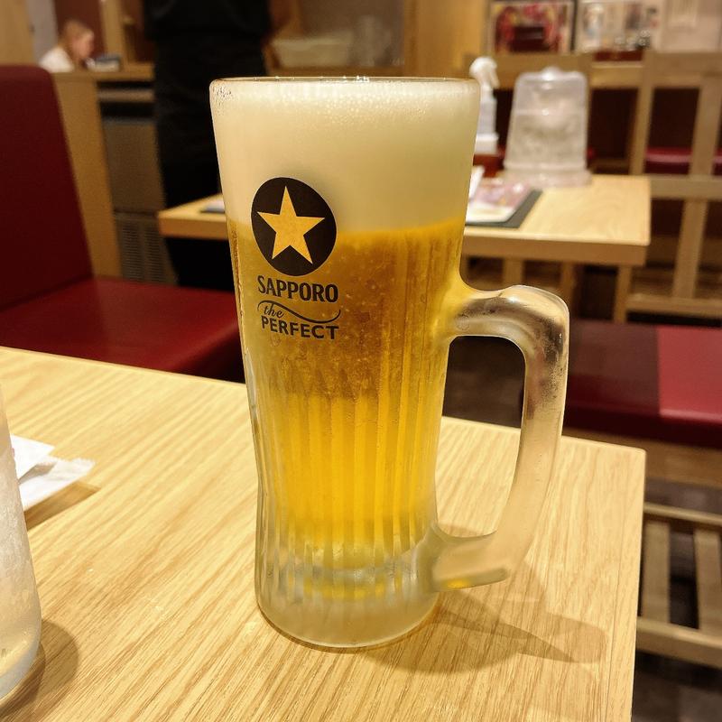 サッポロ黒ラベル（生ビール）(味の牛たん 喜助 JR仙台駅店 （きすけ）)