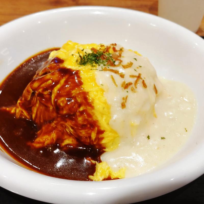 2色オムライス(銀河亭)