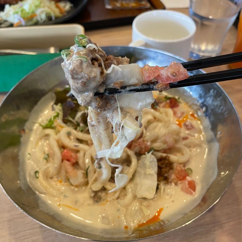 ひやし豆乳坦々うどん(ガスト 浦和文蔵店 )