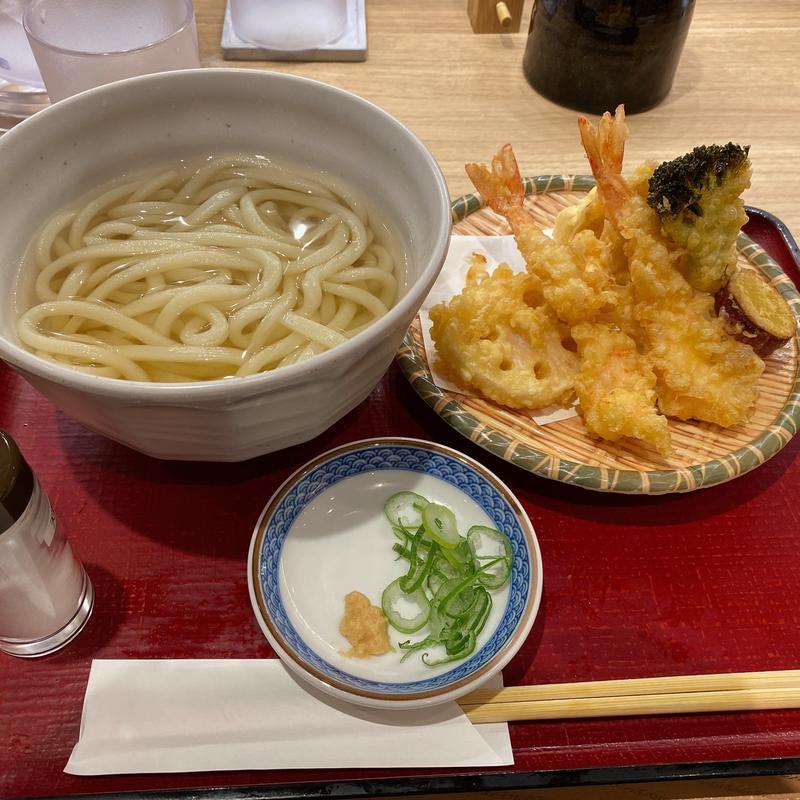 はもだし天ぷらうどん(羽田市場食堂 池袋サンシャイン６０通り店)
