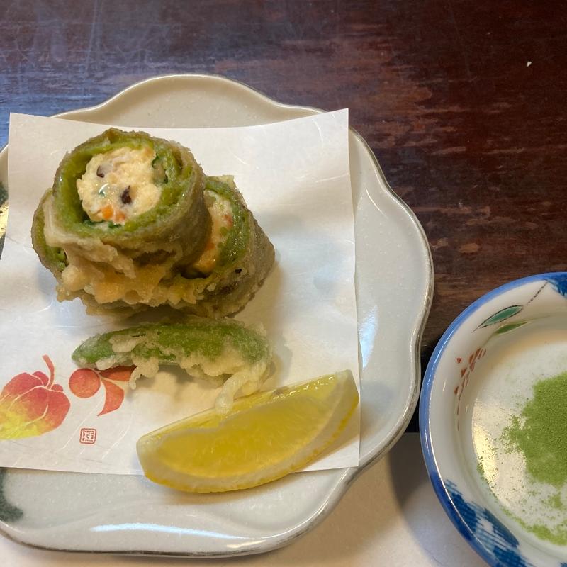 アスパラガスの海老しんじょう(割烹 ふじむら )