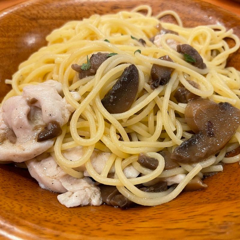 きのことチキンのスパゲッティ(サイゼリヤ 月島店 （Saizeriya）)