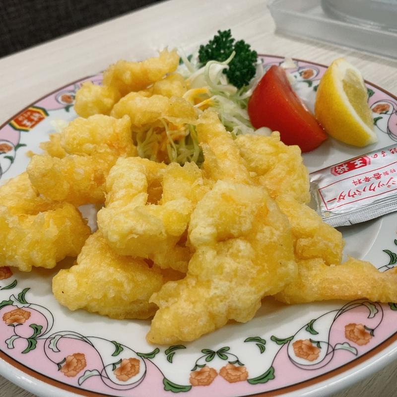 海老の天ぷら(餃子の王将 二又瀬店)