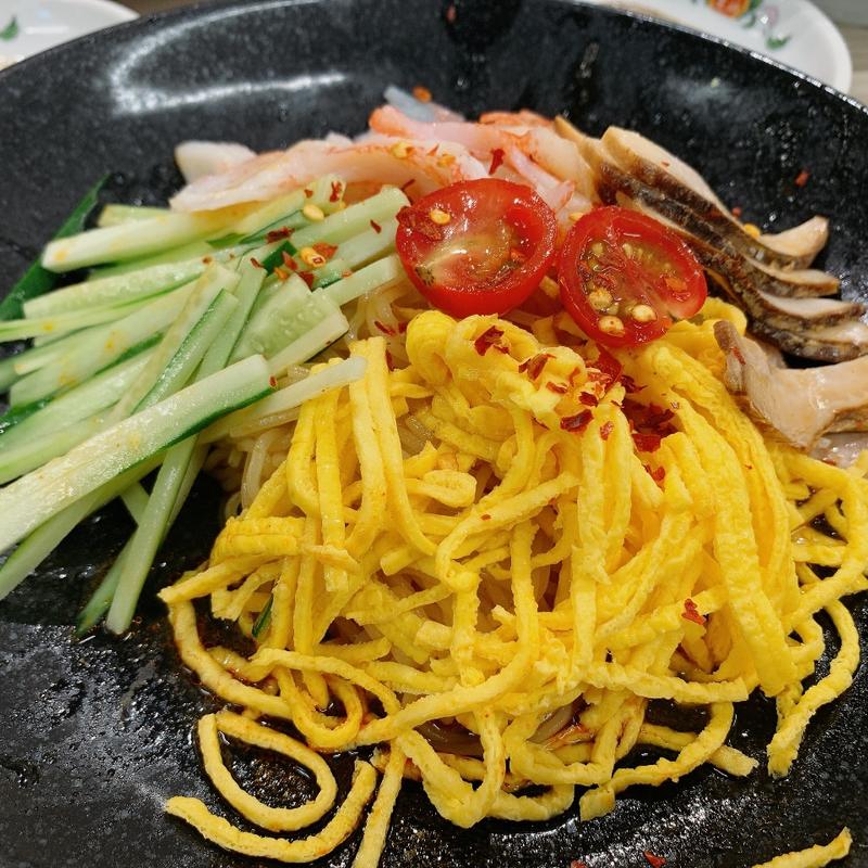 辛い！冷し中華(餃子の王将 二又瀬店)