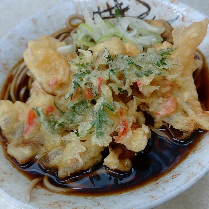かき揚げそば(柳屋そば店)