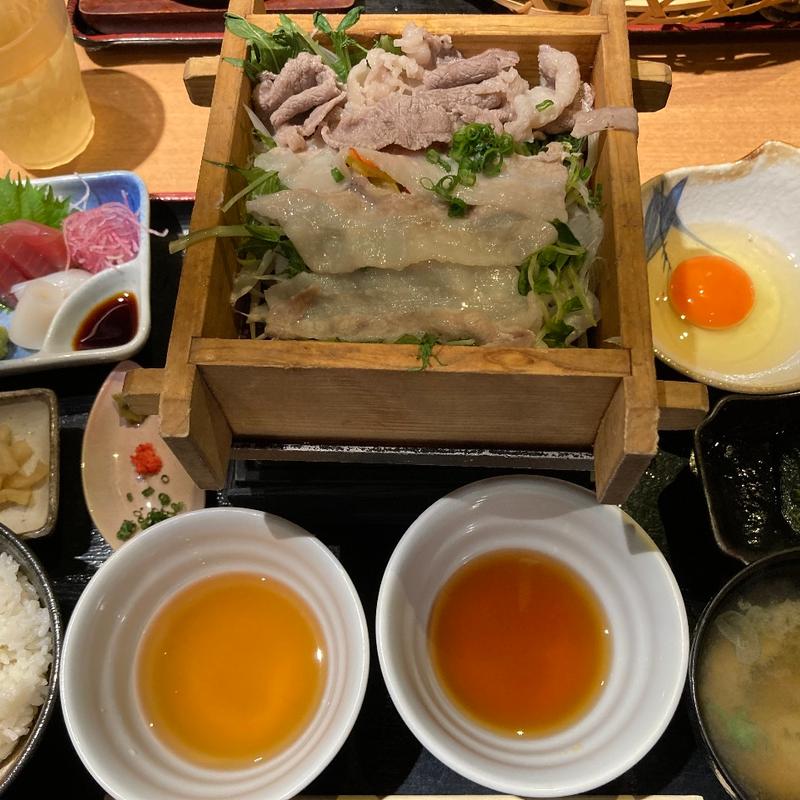 万作蒸籠蒸し御膳(宮崎料理 万作 渋谷ヒカリエ店)