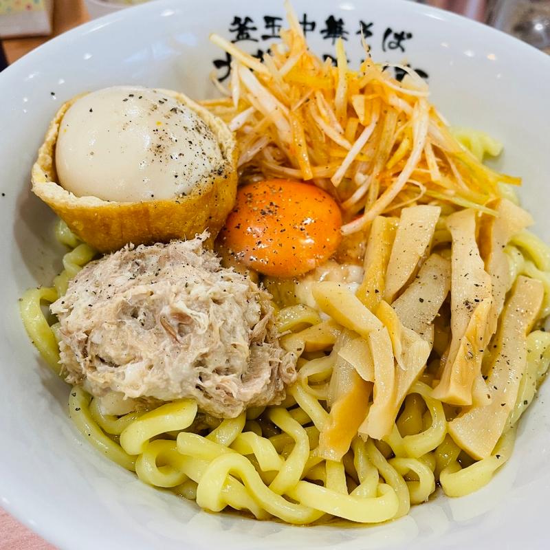 リッチ＆辛ネギ　釜玉（並）(釜玉中華そば ナポレオン軒 佐野店)