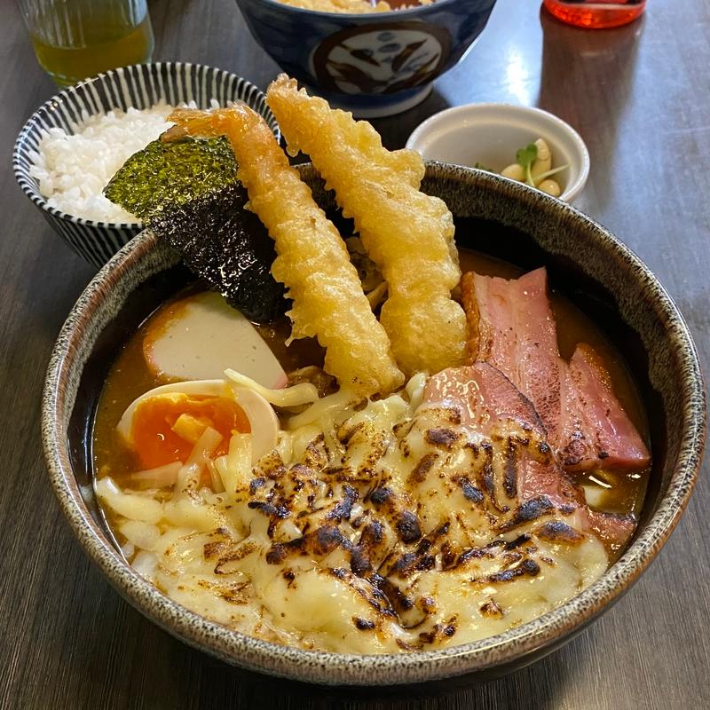 全部のせカレーうどん(魂のカレーうどん)