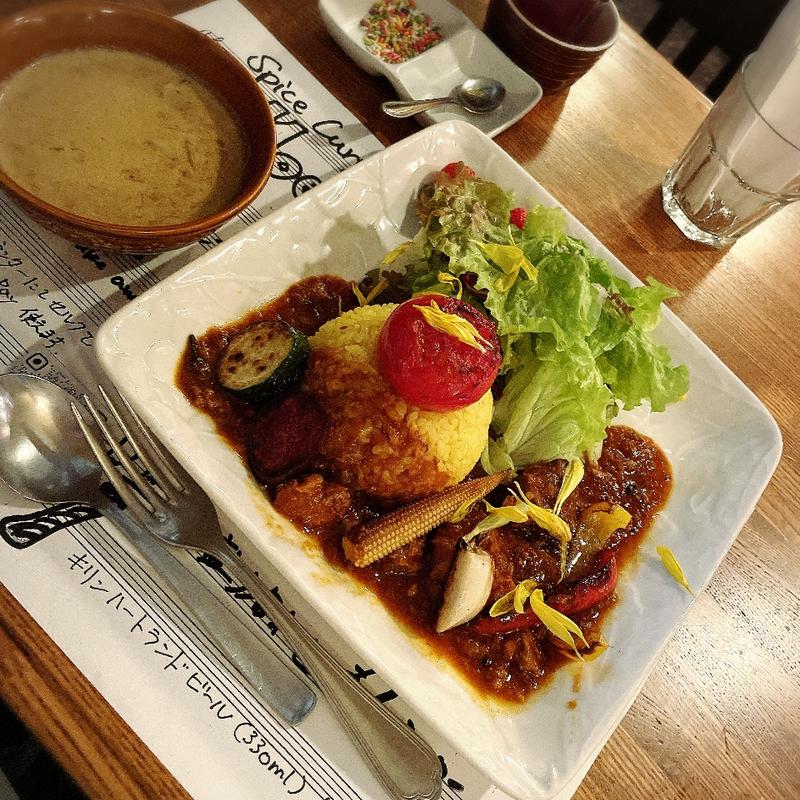 モーカレー　2種合いがけカレー(T BIRD'S)