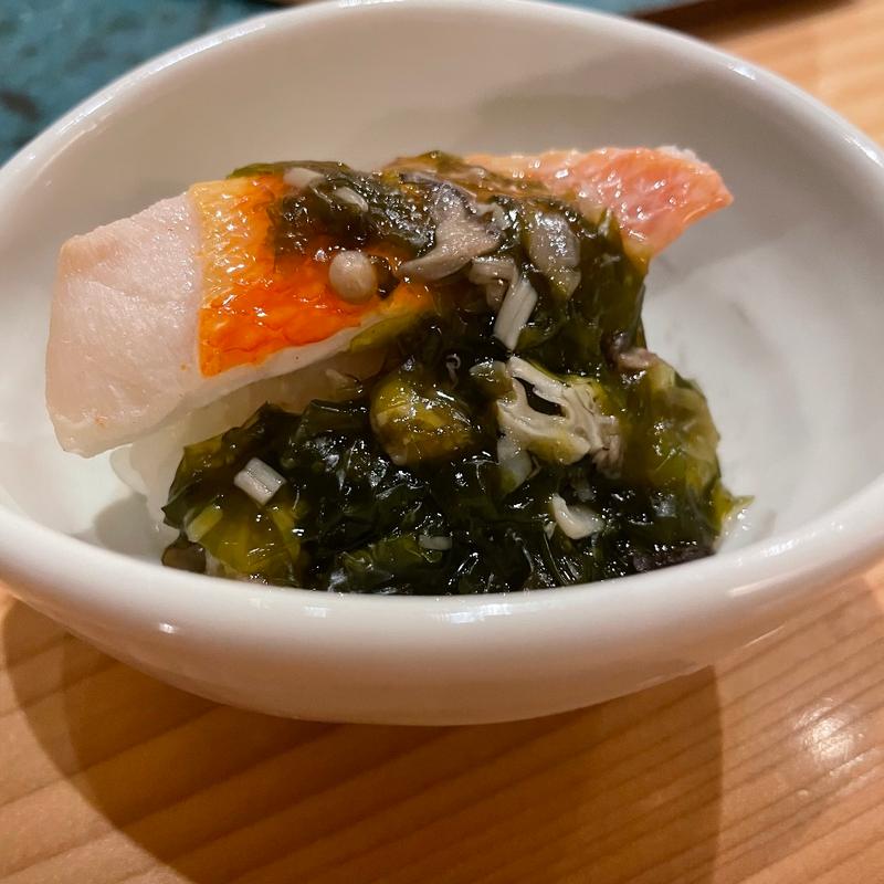 金目鯛 あおさの餡かけ(くら竹)