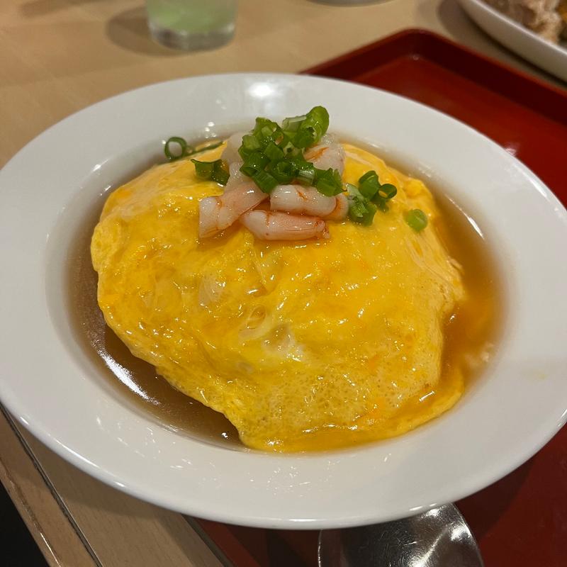 天津飯とこだわり餃子定食(ジョイフル桶川店)