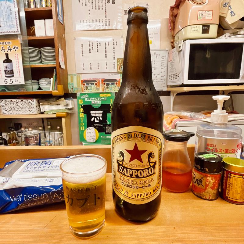 サッポロラガー赤星大(鰻 カブト)