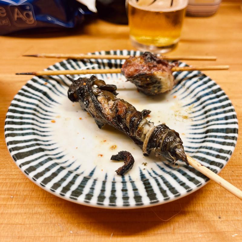 ひれ焼　二本(鰻 カブト)