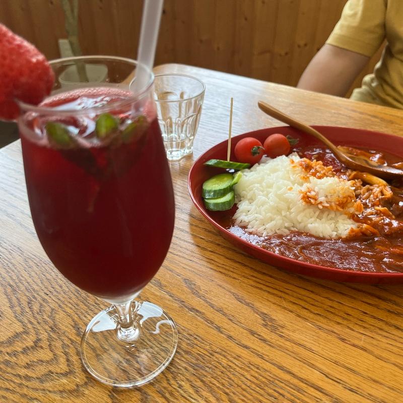 アロニアジュース(花カフェアイバレー)