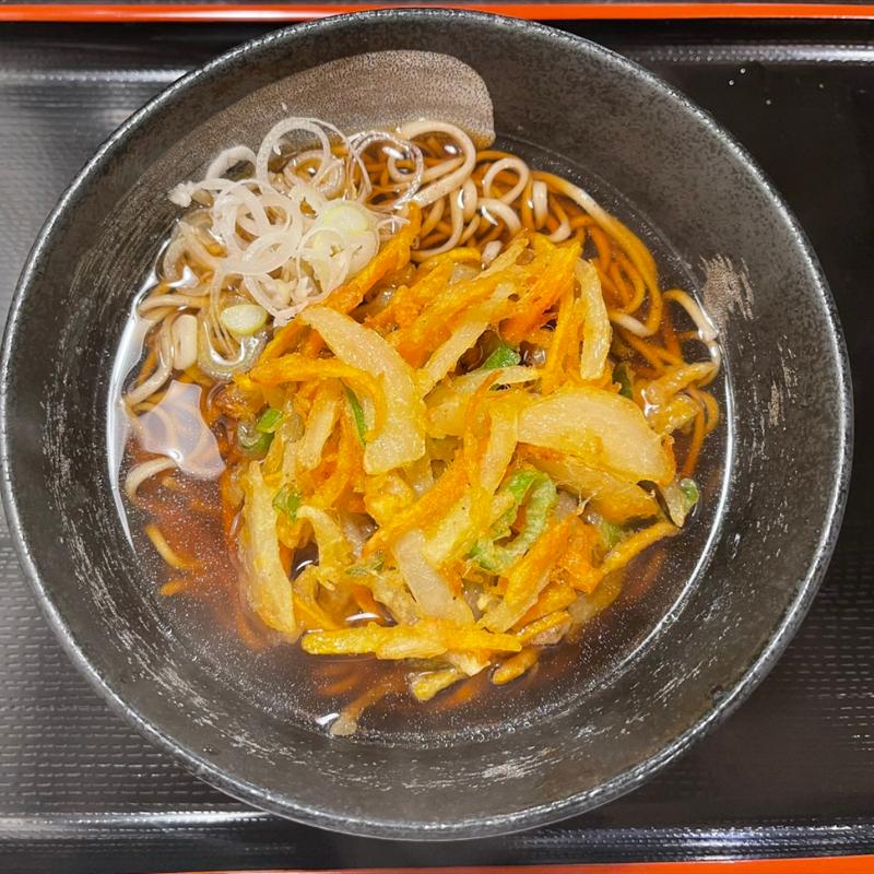 かき揚げそば(雷神)