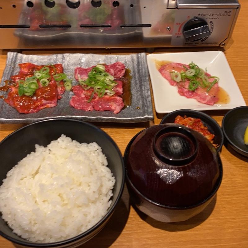ハラミ定食(一人でも焼肉 和牛の郷)