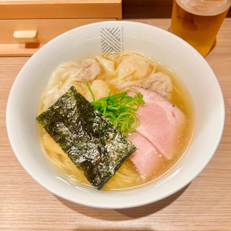 白・二種のワンタン麺(支那蕎麦 澤田)