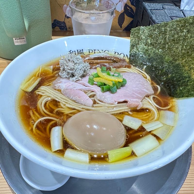 手羽炊中華そば(和風ピンポン竹末)