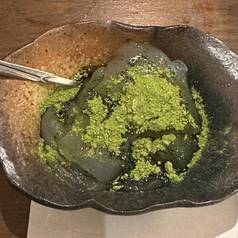 わらびもち(寿司 なかご 心斎橋)