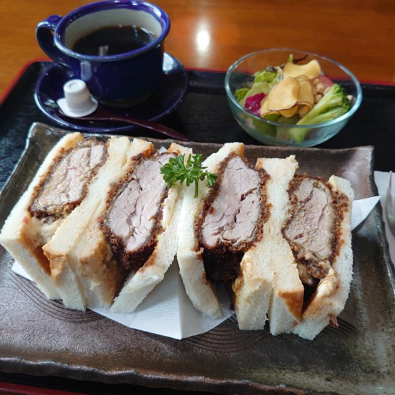 カツサンドセット(キッチン&カフェ絵里珈)