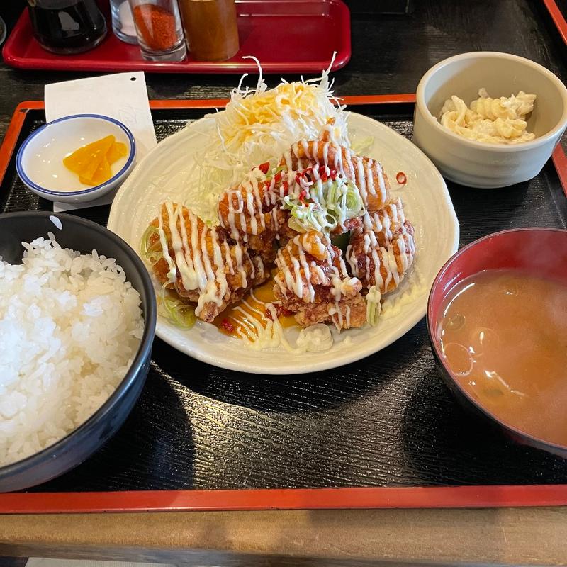 南蛮唐揚げ定食(万吉)