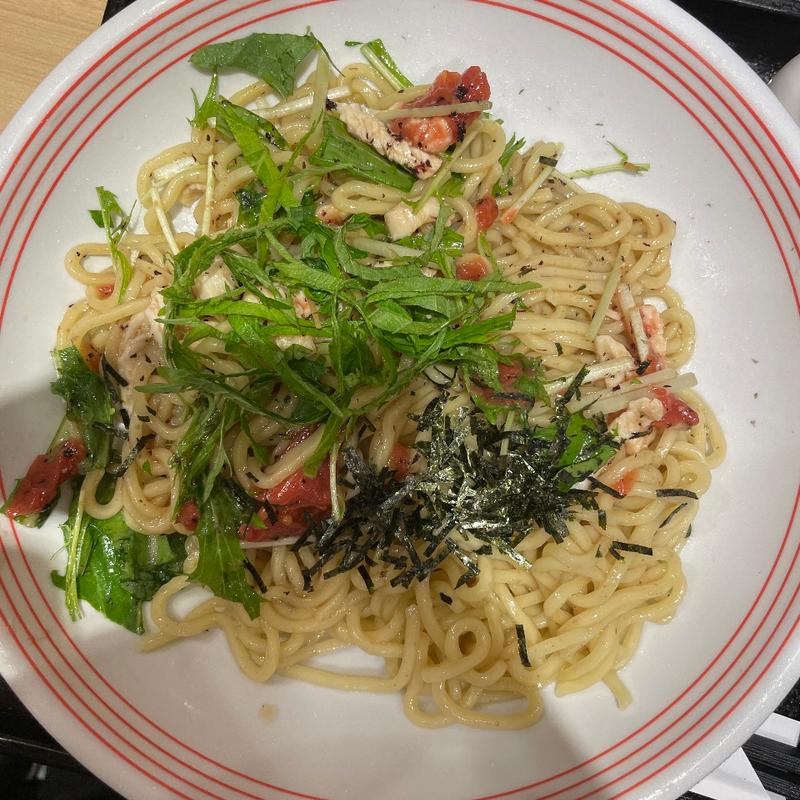 梅肉と鶏むね肉の冷やしまぜめん(リンガーハット JRお茶ノ水店 )