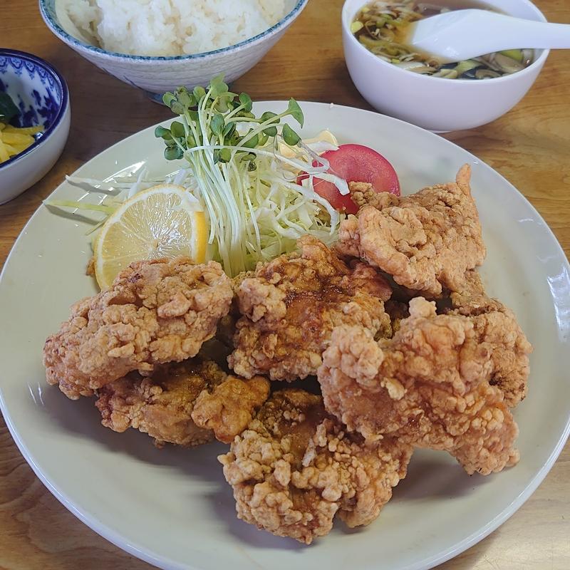 から揚げ＋ライス(太陽食堂 )