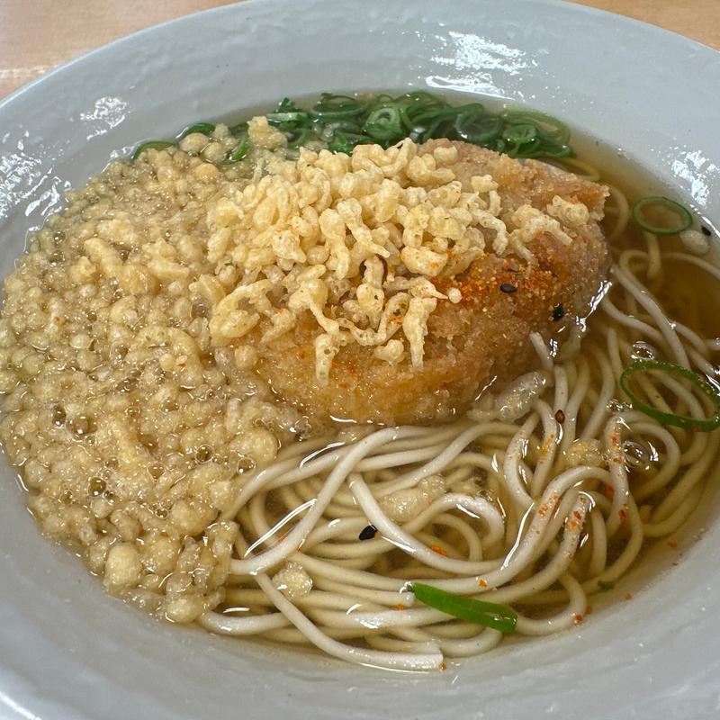 コロッケそば(そば うどん 潮屋 梅田店)