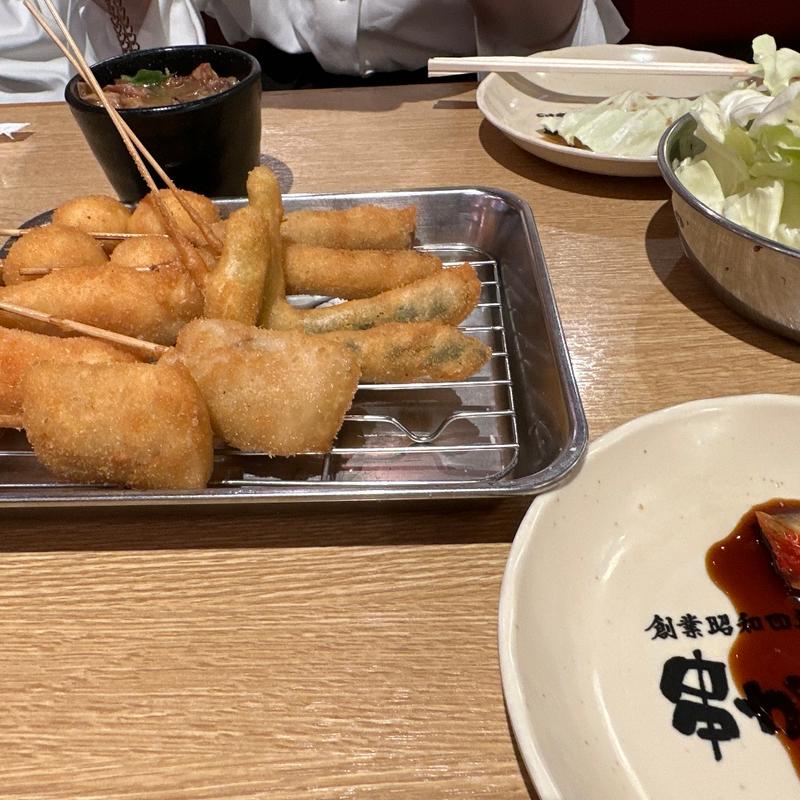 道頓堀セット(串かつだるま アルデ新大阪店)