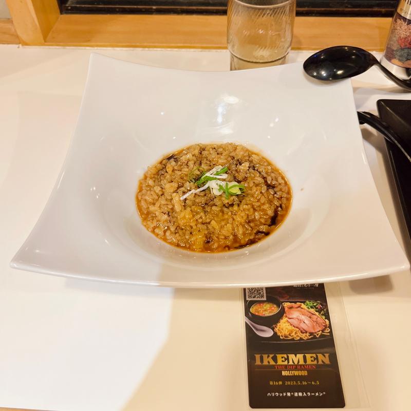 (イケメンハリウッド)とんこつリゾット(新横浜ラーメン博物館)