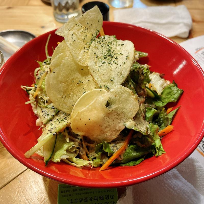 新玉ネギドレッシングサラダ（L）(大衆酒場 チャン栓チャン)