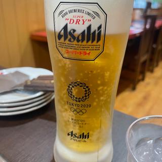 デカジョッキ生ビール(お好み焼偶 三木店)
