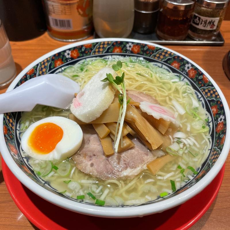 塩ラーメン(函館麺厨房あじさい東京ラーメンストリート店)
