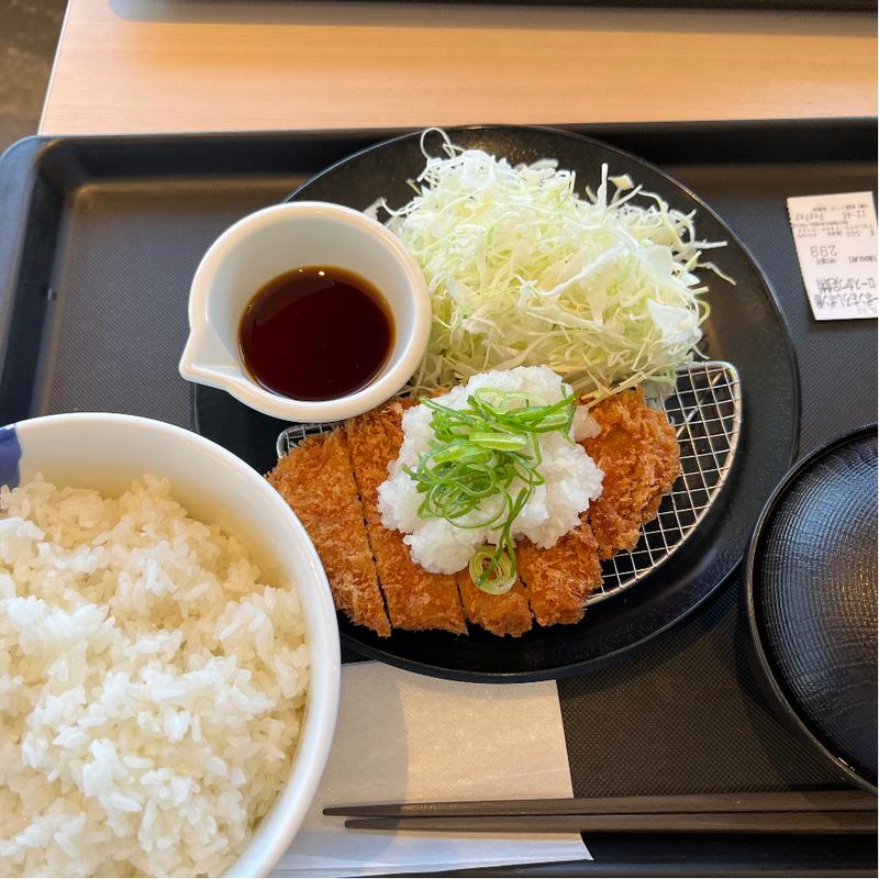 クーポンおろしポン酢ロースかつ定食特盛(松屋 長岡店（松のや併設）)