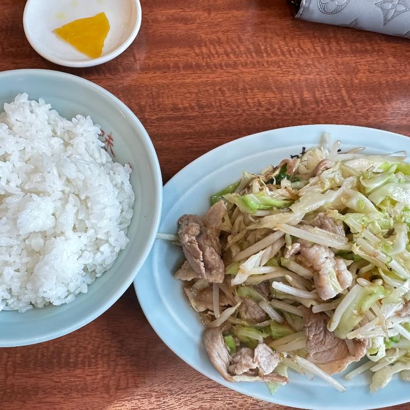 肉野菜炒め定食(味元)