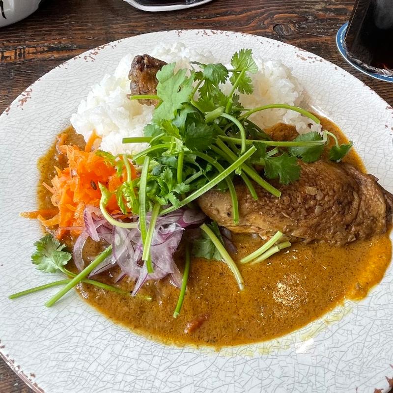 パクチーチキンカレー(Trex Kawasaki River Cafe)