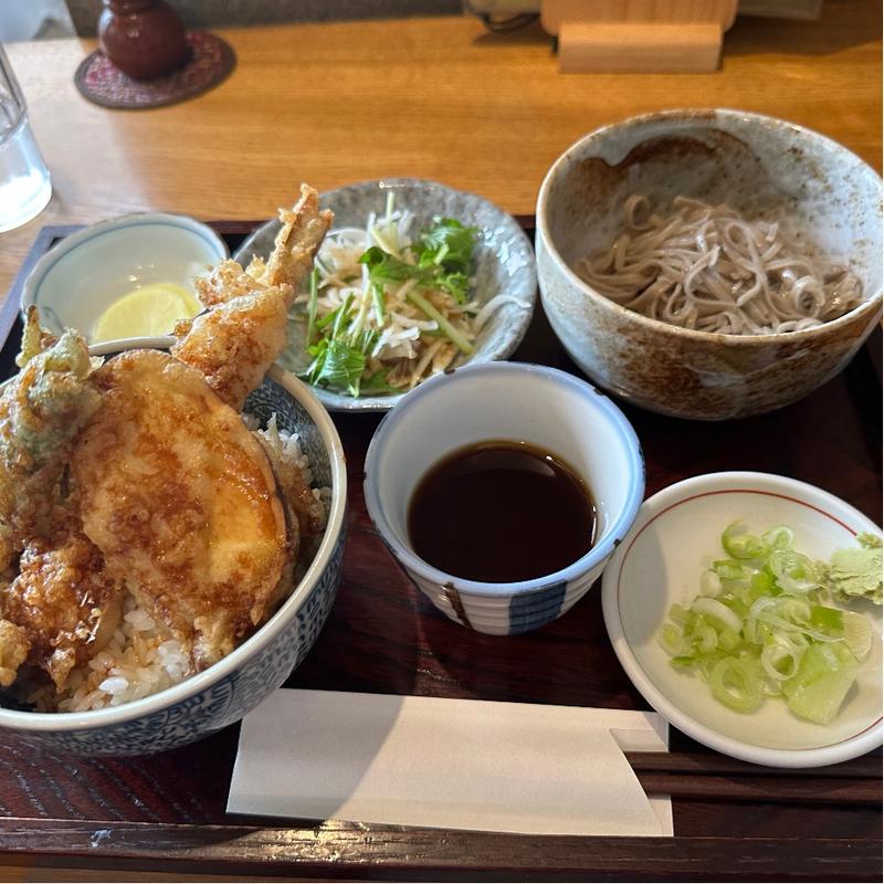小盛天丼(手打そば きっ川 （きっかわ）)