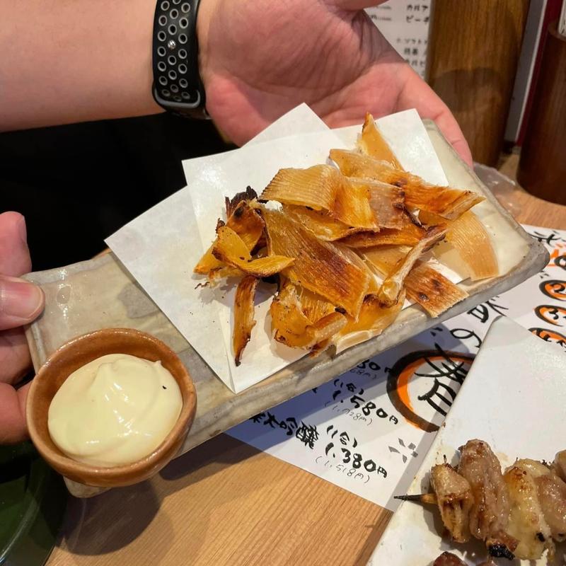 エイヒレの炭火炙り(ヤキトリ酒場 武州屋)