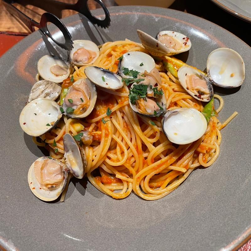 三河　沖シジミのボンゴレ　ロッソ(ザ・タワー タヴァン バー＆グリル

)